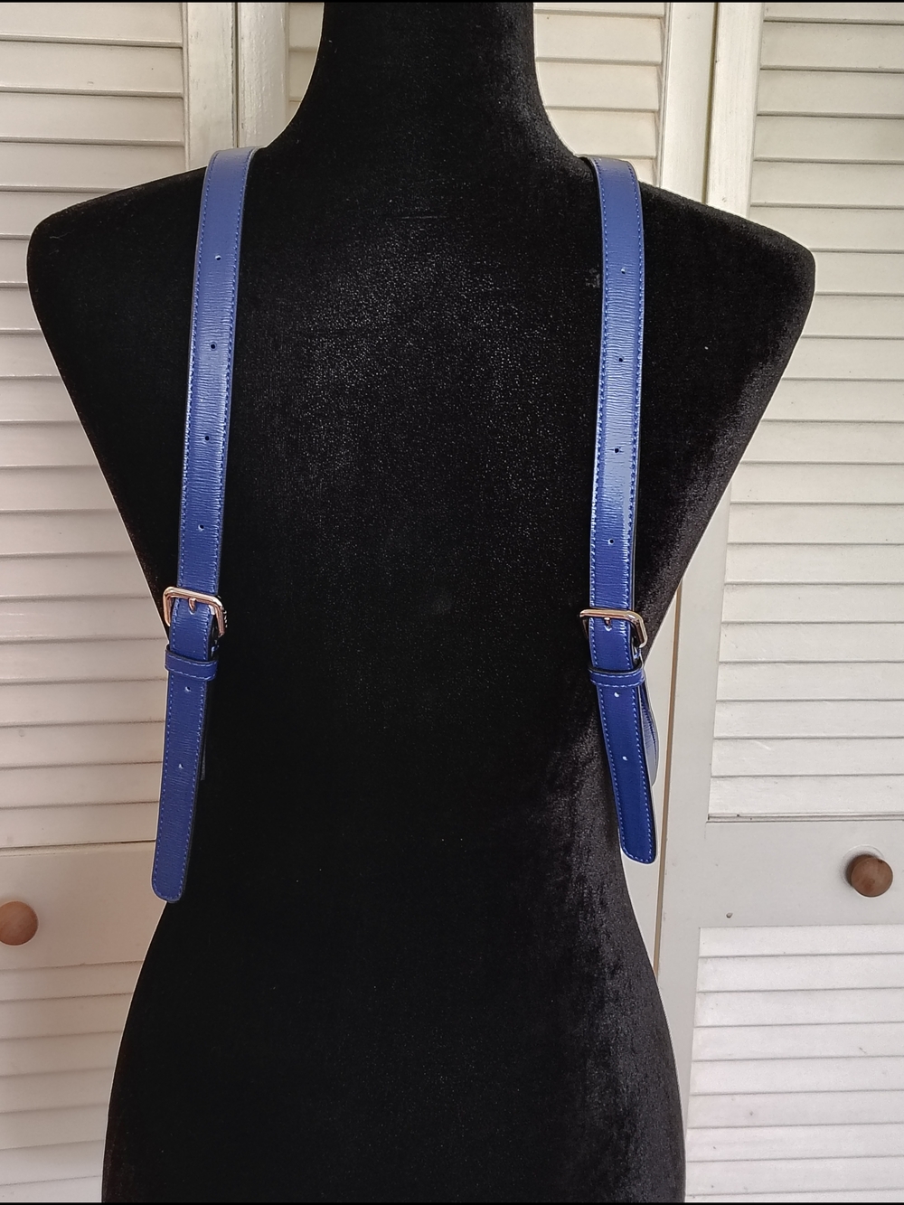 NWT - DKNY Bryant Blue Leather Zip-Trim Backpack - Size Os – NWT - Picture 6 of 11